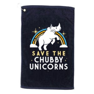 SAVE THE CHUBBY UNICORNS Platinum Collection Golf Towel