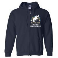 SAVE THE CHUBBY UNICORNS Full Zip Hoodie