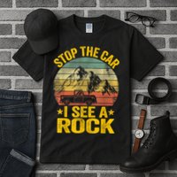 Stop The Car I See A Rock Collector Geology Funny Geologist Tall T-Shirt