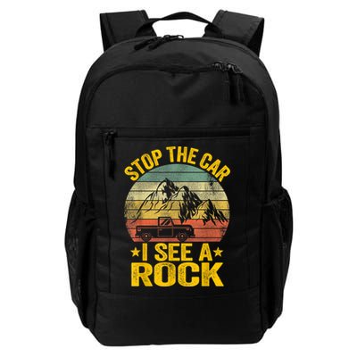 Stop The Car I See A Rock Collector Geology Funny Geologist Backpack