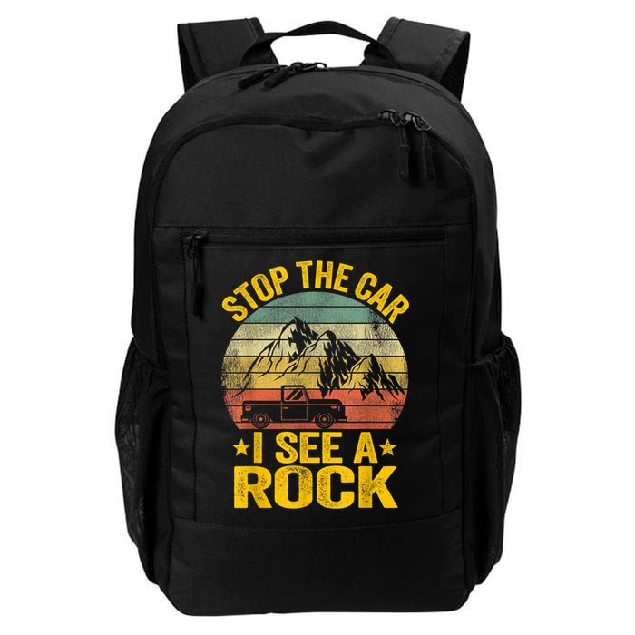 Stop The Car I See A Rock Collector Geology Funny Geologist Backpack