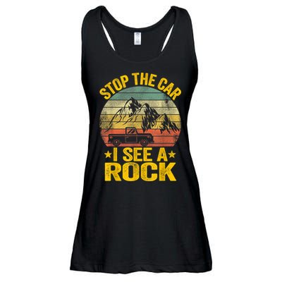 Stop The Car I See A Rock Collector Geology Funny Geologist Ladies Essential Flowy Tank