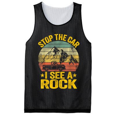 Stop The Car I See A Rock Collector Geology Funny Geologist Mesh Reversible Basketball Jersey Tank