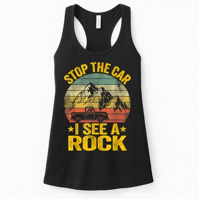 Stop The Car I See A Rock Collector Geology Funny Geologist Womens Tank Top