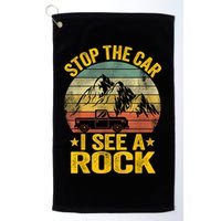 Stop The Car I See A Rock Collector Geology Funny Geologist Golf Towel