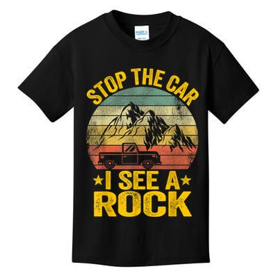 Stop The Car I See A Rock Collector Geology Funny Geologist Kids T-Shirt