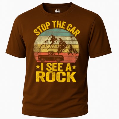 Stop The Car I See A Rock Collector Geology Funny Geologist Cooling Performance Crew T-Shirt