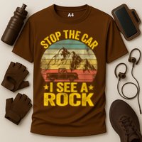 Stop The Car I See A Rock Collector Geology Funny Geologist Cooling Performance Crew T-Shirt
