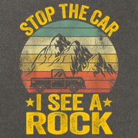 Stop The Car I See A Rock Collector Geology Funny Geologist Cotton Canvas Backpack