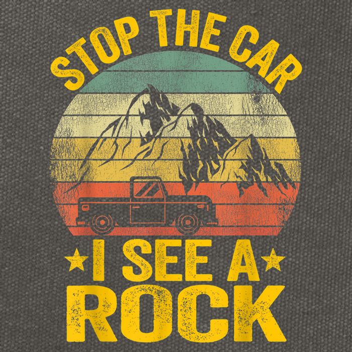 Stop The Car I See A Rock Collector Geology Funny Geologist Cotton Canvas Backpack