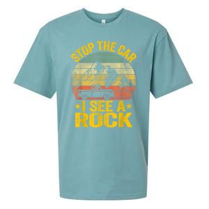 Stop The Car I See A Rock Collector Geology Funny Geologist Sueded Cloud Jersey T-Shirt