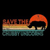 Save The Chubby Unicorns Funny Rhino Chubby Unicorn Cooling Performance Crew T-Shirt