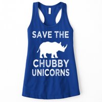 Save The Chubby Unicorns Rhino Funny Cute Gift Womens Tank Top