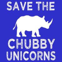 Save The Chubby Unicorns Rhino Funny Cute Gift Womens Tank Top
