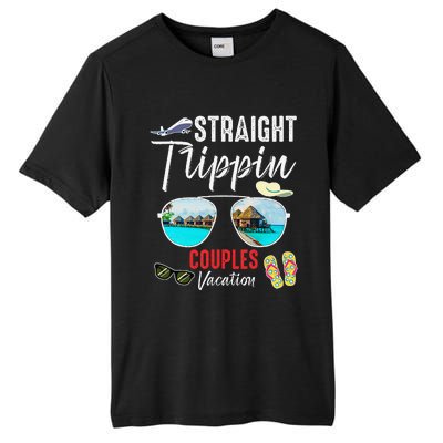 Straight Trippin Couples Trip 2024 Beach Summer Vacation Tall Fusion ChromaSoft Performance T-Shirt