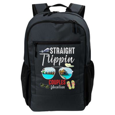 Straight Trippin Couples Trip 2024 Beach Summer Vacation Daily Commute Backpack