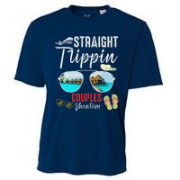 Straight Trippin Couples Trip 2024 Beach Summer Vacation Cooling Performance Crew T-Shirt