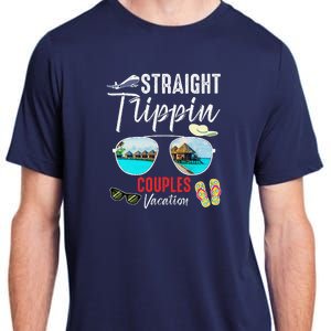 Straight Trippin Couples Trip 2024 Beach Summer Vacation Adult ChromaSoft Performance T-Shirt