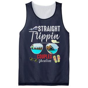 Straight Trippin Couples Trip 2024 Beach Summer Vacation Mesh Reversible Basketball Jersey Tank