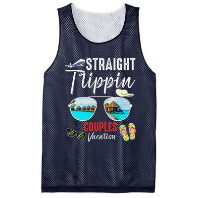 Straight Trippin Couples Trip 2024 Beach Summer Vacation Mesh Reversible Basketball Jersey Tank