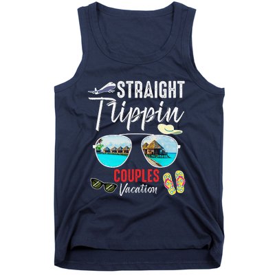 Straight Trippin Couples Trip 2024 Beach Summer Vacation Tank Top