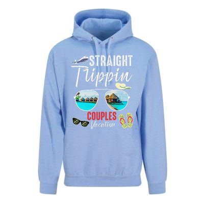 Straight Trippin Couples Trip 2024 Beach Summer Vacation Unisex Surf Hoodie