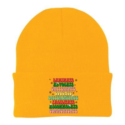 Sped Teacher Christmas Sped Laminate Advocate Caffeinate Knit Cap Winter Beanie