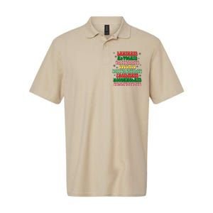 Sped Teacher Christmas Sped Laminate Advocate Caffeinate Softstyle Adult Sport Polo