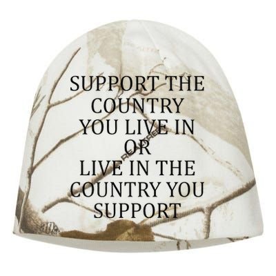 Support The Country You Live In Live In The Country Kati - Camo Knit Beanie