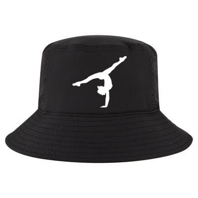 Silhouette Tumbling Cheer Gymnastics Gymnast Acrobatics Fan Gift Cool Comfort Performance Bucket Hat