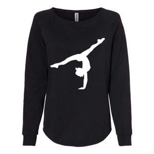 Silhouette Tumbling Cheer Gymnastics Gymnast Acrobatics Fan Gift Womens California Wash Sweatshirt