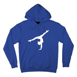 Silhouette Tumbling Cheer Gymnastics Gymnast Acrobatics Fan Gift Hoodie