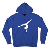 Silhouette Tumbling Cheer Gymnastics Gymnast Acrobatics Fan Gift Hoodie