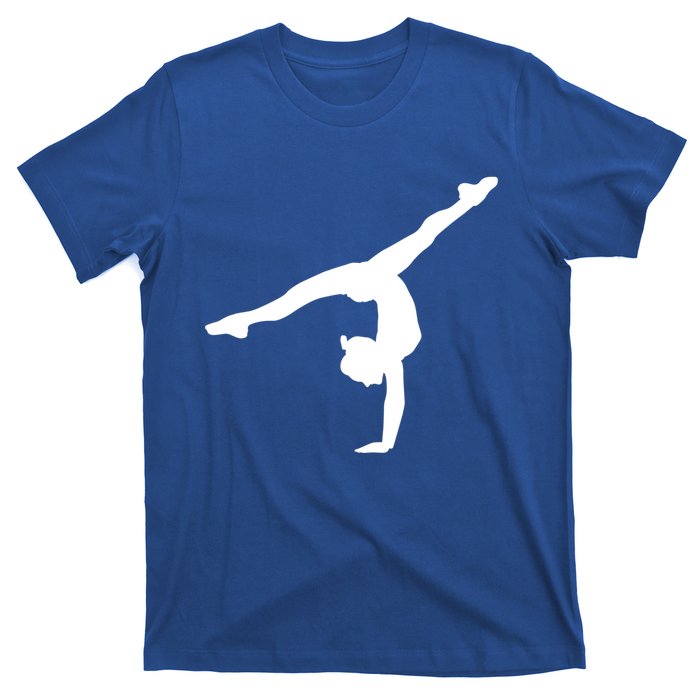 Silhouette Tumbling Cheer Gymnastics Gymnast Acrobatics Fan Gift T-Shirt