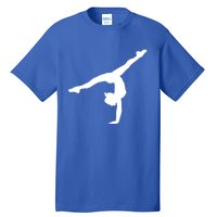 Silhouette Tumbling Cheer Gymnastics Gymnast Acrobatics Fan Gift Tall T-Shirt