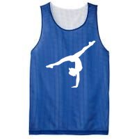 Silhouette Tumbling Cheer Gymnastics Gymnast Acrobatics Fan Gift Mesh Reversible Basketball Jersey Tank