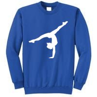 Silhouette Tumbling Cheer Gymnastics Gymnast Acrobatics Fan Gift Tall Sweatshirt