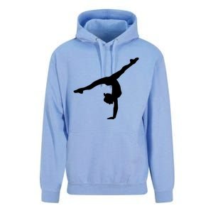 Silhouette Tumbling Cheer Gymnastics Gymnast Acrobatics Fan Gift Unisex Surf Hoodie