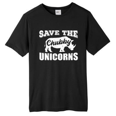 Save The Chubby Unicorns Rhino Lovers Rhinoceros Gift Tall Fusion ChromaSoft Performance T-Shirt