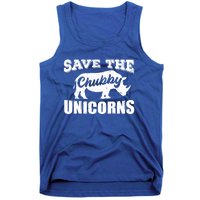 Save The Chubby Unicorns Rhino Lovers Rhinoceros Gift Tank Top