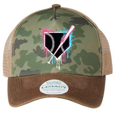 Sport Team Cool B.A.S.E.B.A.L.L Home Plate Drip With Sprinkles Drip Legacy Tie Dye Trucker Hat