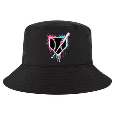 Sport Team Cool B.A.S.E.B.A.L.L Home Plate Drip With Sprinkles Drip Cool Comfort Performance Bucket Hat