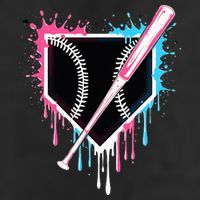 Sport Team Cool B.A.S.E.B.A.L.L Home Plate Drip With Sprinkles Drip Cool Comfort Performance Bucket Hat
