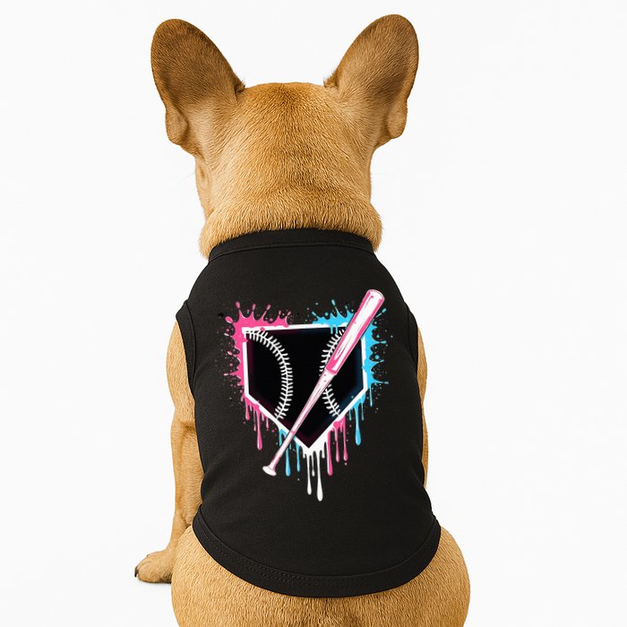 Sport Team Cool B.A.S.E.B.A.L.L Home Plate Drip With Sprinkles Drip Doggie Tank
