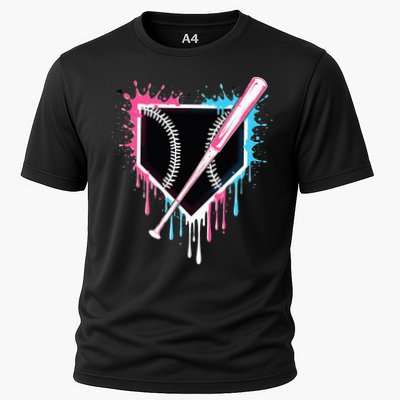 Sport Team Cool B.A.S.E.B.A.L.L Home Plate Drip With Sprinkles Drip Performance Shirt
