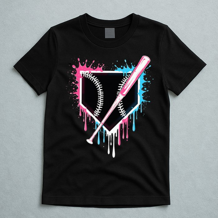 Sport Team Cool B.A.S.E.B.A.L.L Home Plate Drip With Sprinkles Drip T-Shirt