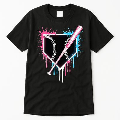 Sport Team Cool B.A.S.E.B.A.L.L Home Plate Drip With Sprinkles Drip Tall T-Shirt