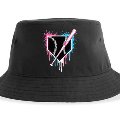 Sport Team Cool B.A.S.E.B.A.L.L Home Plate Drip With Sprinkles Drip Sustainable Bucket Hat
