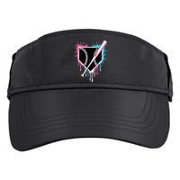 Sport Team Cool B.A.S.E.B.A.L.L Home Plate Drip With Sprinkles Drip Adult Drive Performance Visor