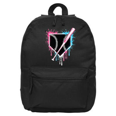 Sport Team Cool B.A.S.E.B.A.L.L Home Plate Drip With Sprinkles Drip 16 in Basic Backpack